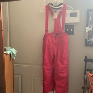 Preowned snow pants- girls and snow goggles NWT.